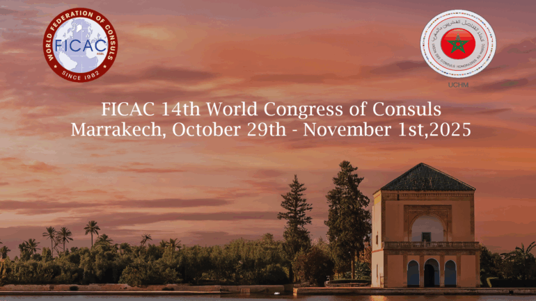 FICAC 14th World Congress of Consuls  in Marrakech, October 29-November 1,2025